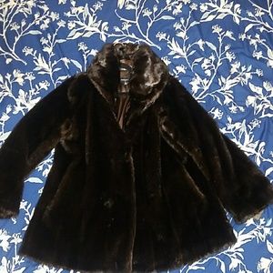 Faux fur coat